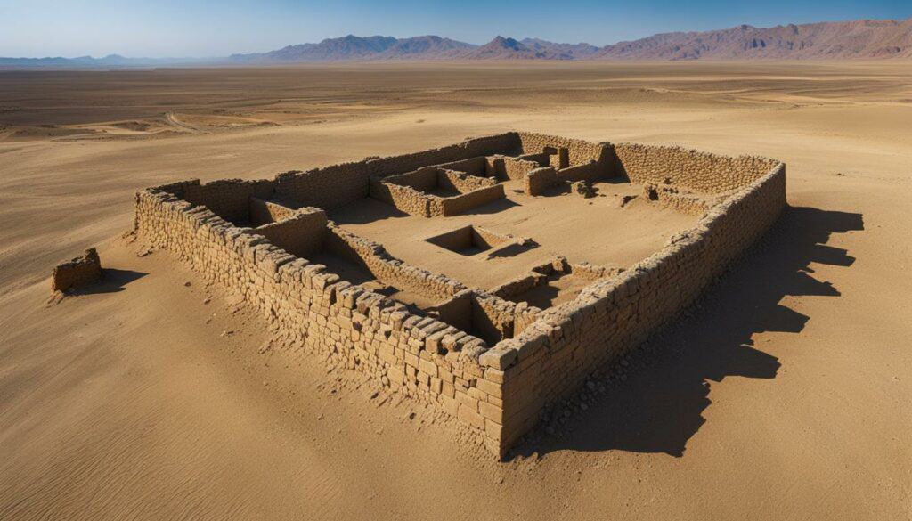 Ancient habitation in Ehrenberg's desert region