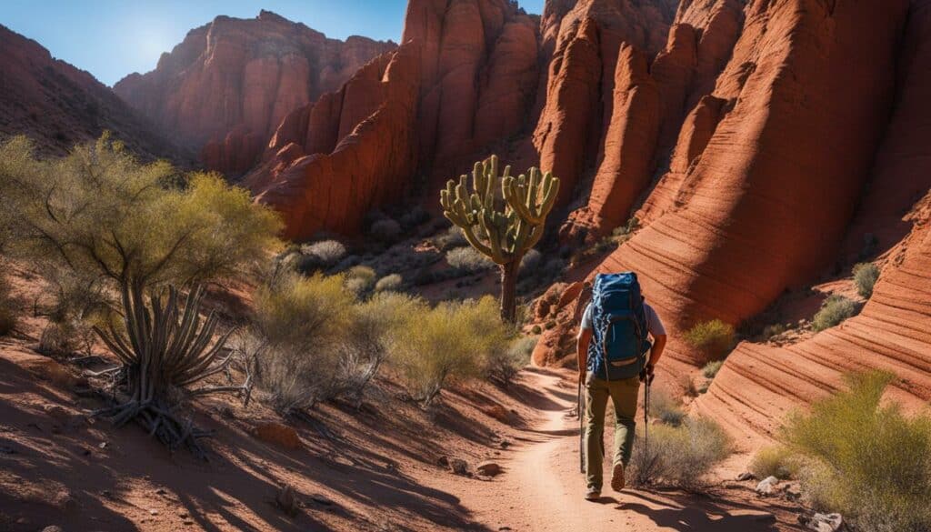 Backpacking in Arizona Desert
