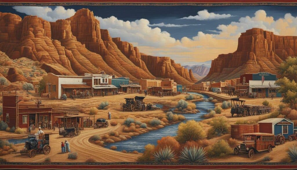 Ehrenberg Arizona history tapestry