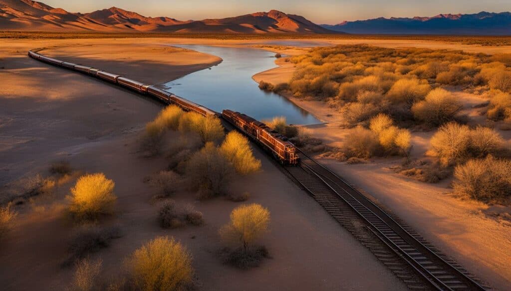 Ehrenberg desert railroads and riverways