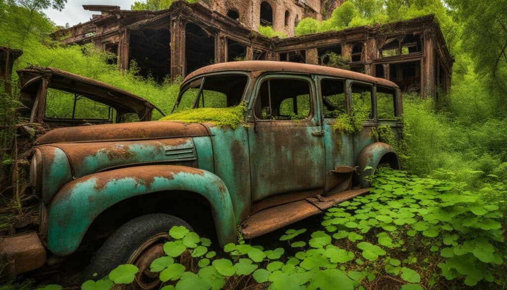Ghost towns ecosystems with thriving flora and fauna