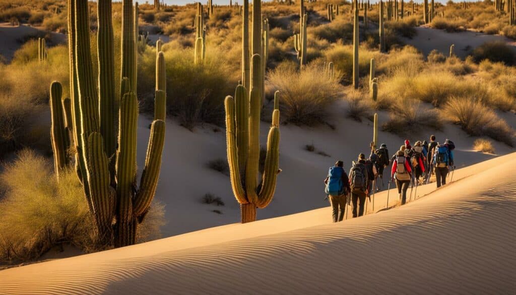Guided hiking experience in the Sonoran Desert