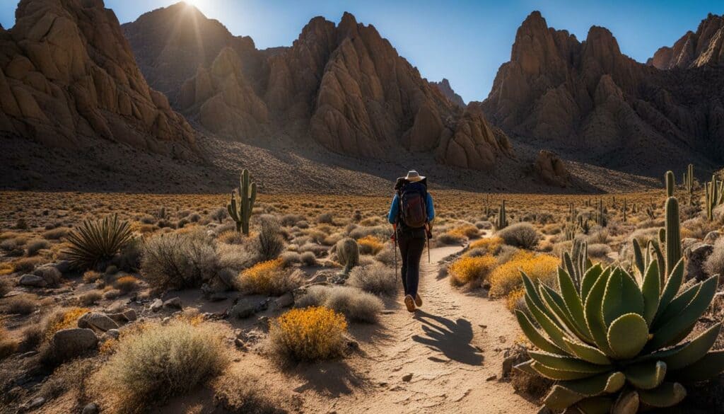 Hiking in the Mojave Desert