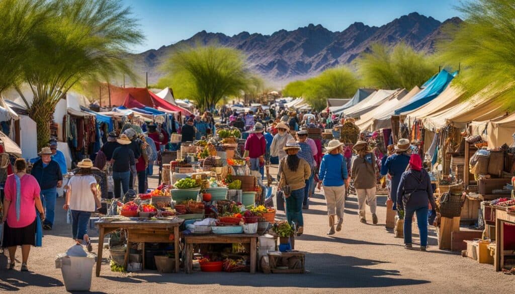 Quartzsite Market Scene