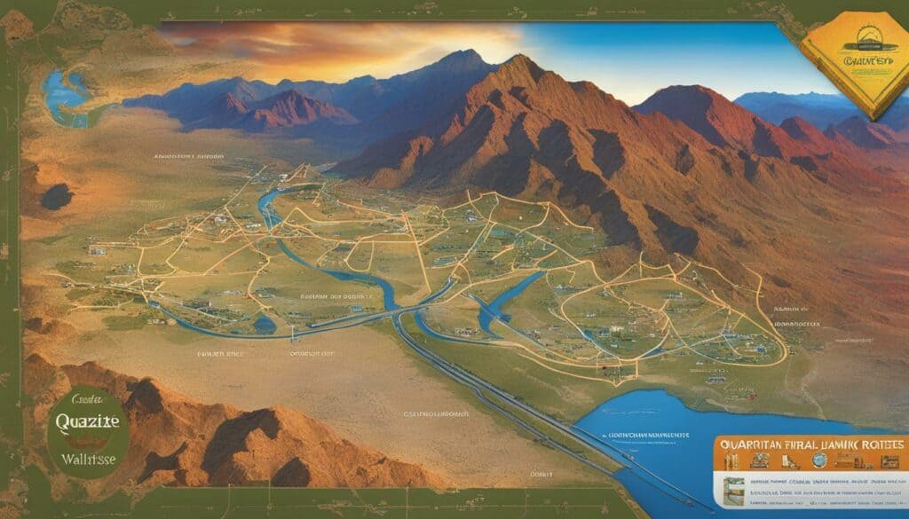 Quartzsite Walking Trails Map