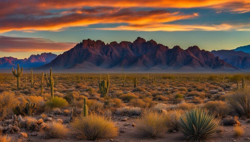 Quartzsite desert landscapes