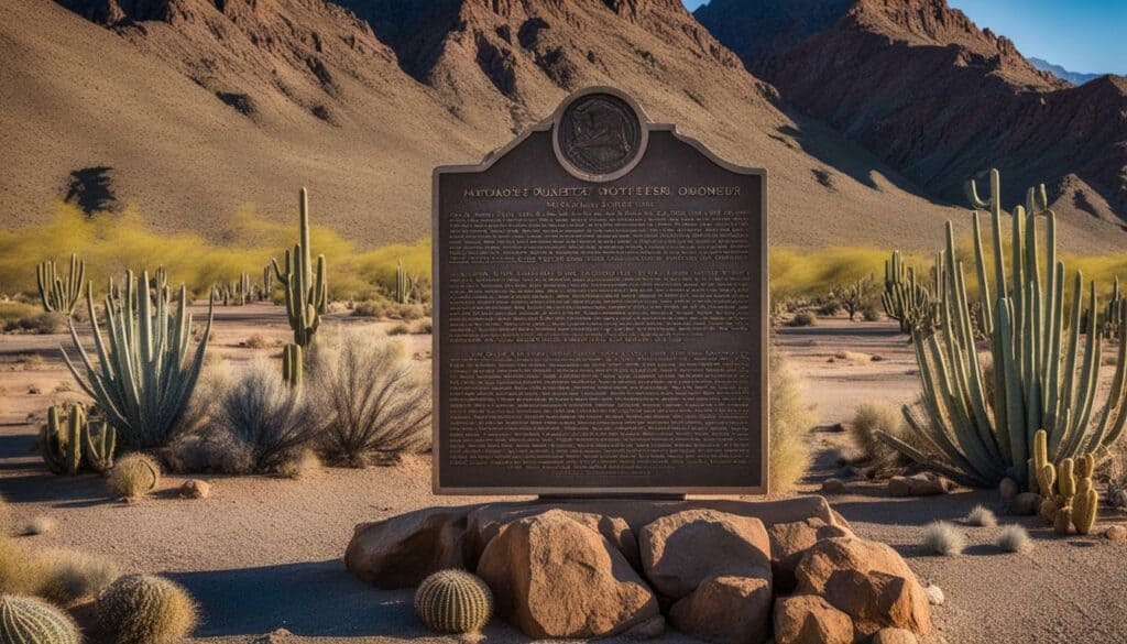 Quartzsite pioneers historical marker