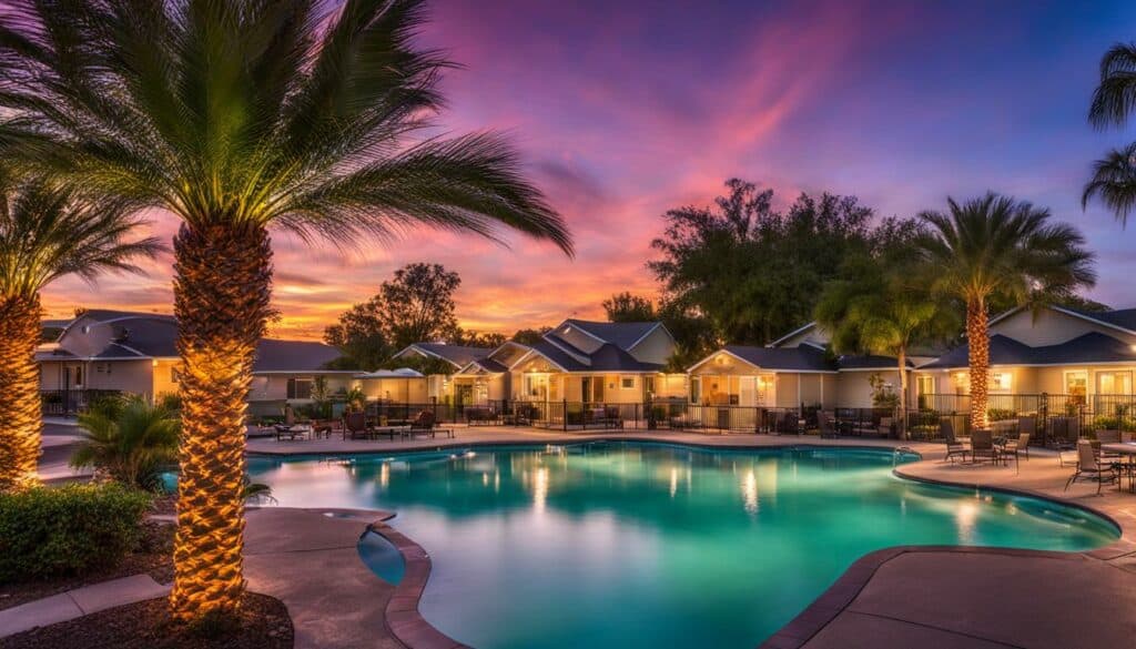 Relaxing Atmosphere at River Sands RV Resort