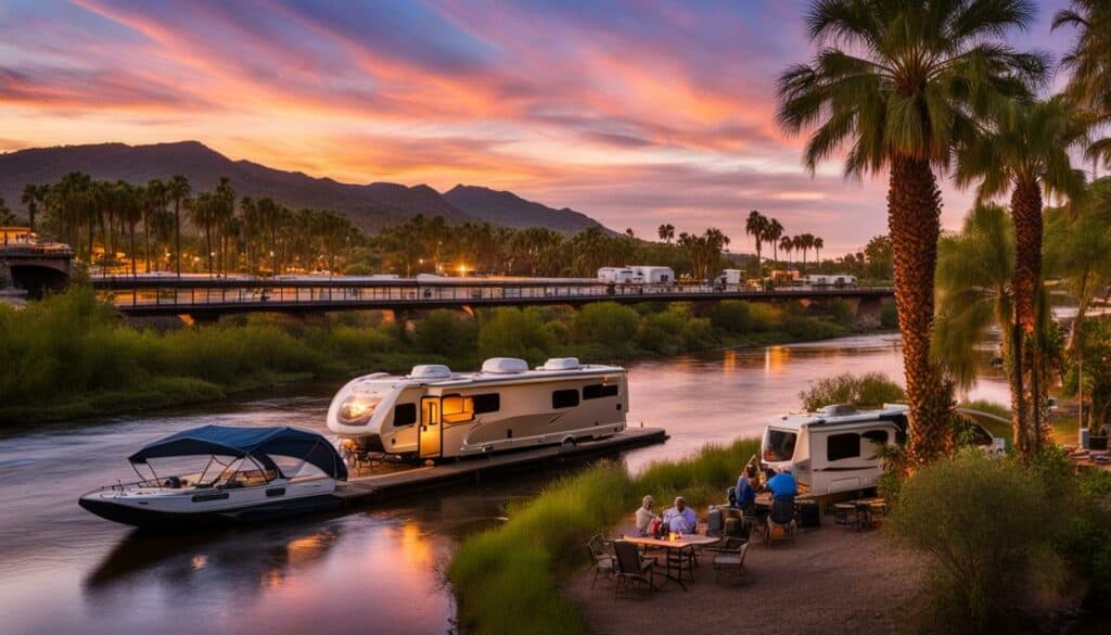 Travel to Ehrenberg AZ - Stay at River Sands RV Resort