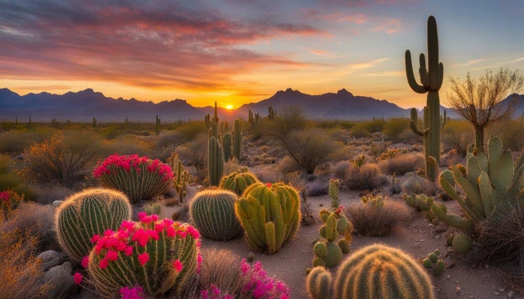 Beautiful views of the Quartzsite Desert Gardens Trail