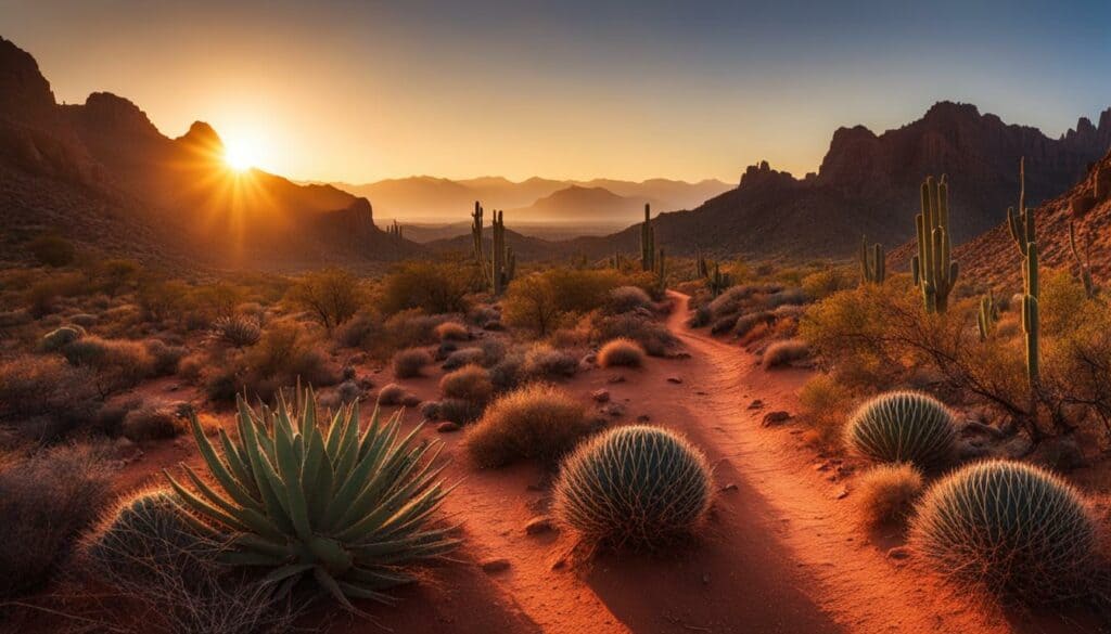Hiking trails in Quartzsite