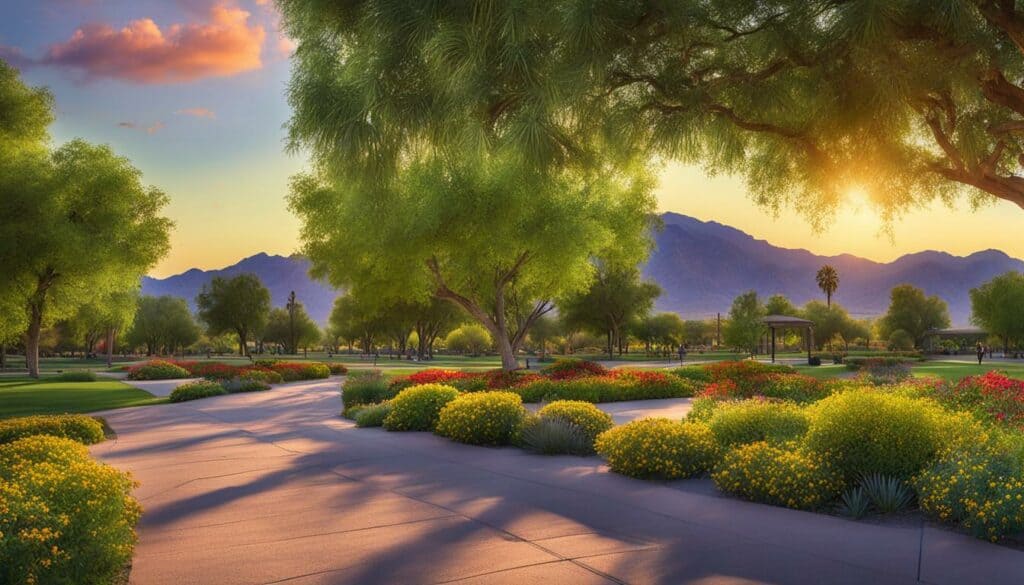 Outdoor recreational areas in Blythe parks