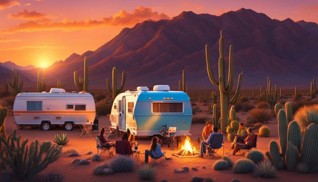 RV camping in Quartzsite