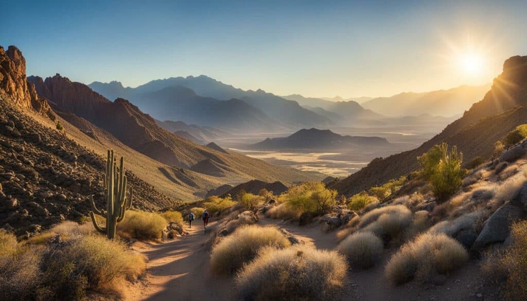Spectacular view from a Quartzsite hiking trail Spectacular view from a Quartzsite hiking trail