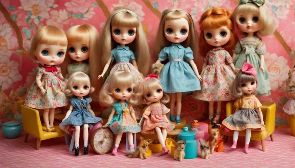 vintage Blythe dolls