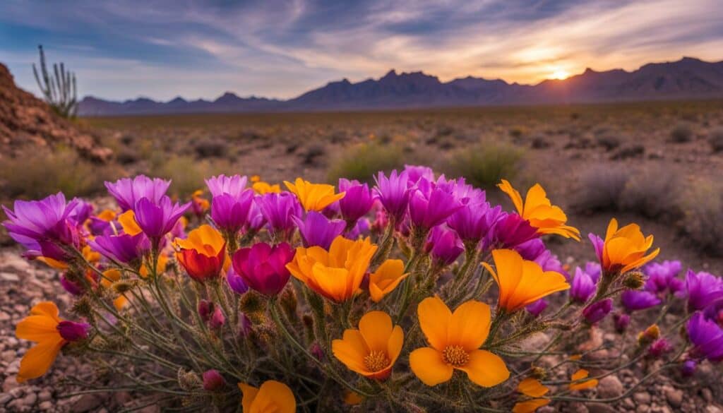 wildflower blooms in Quartzsite